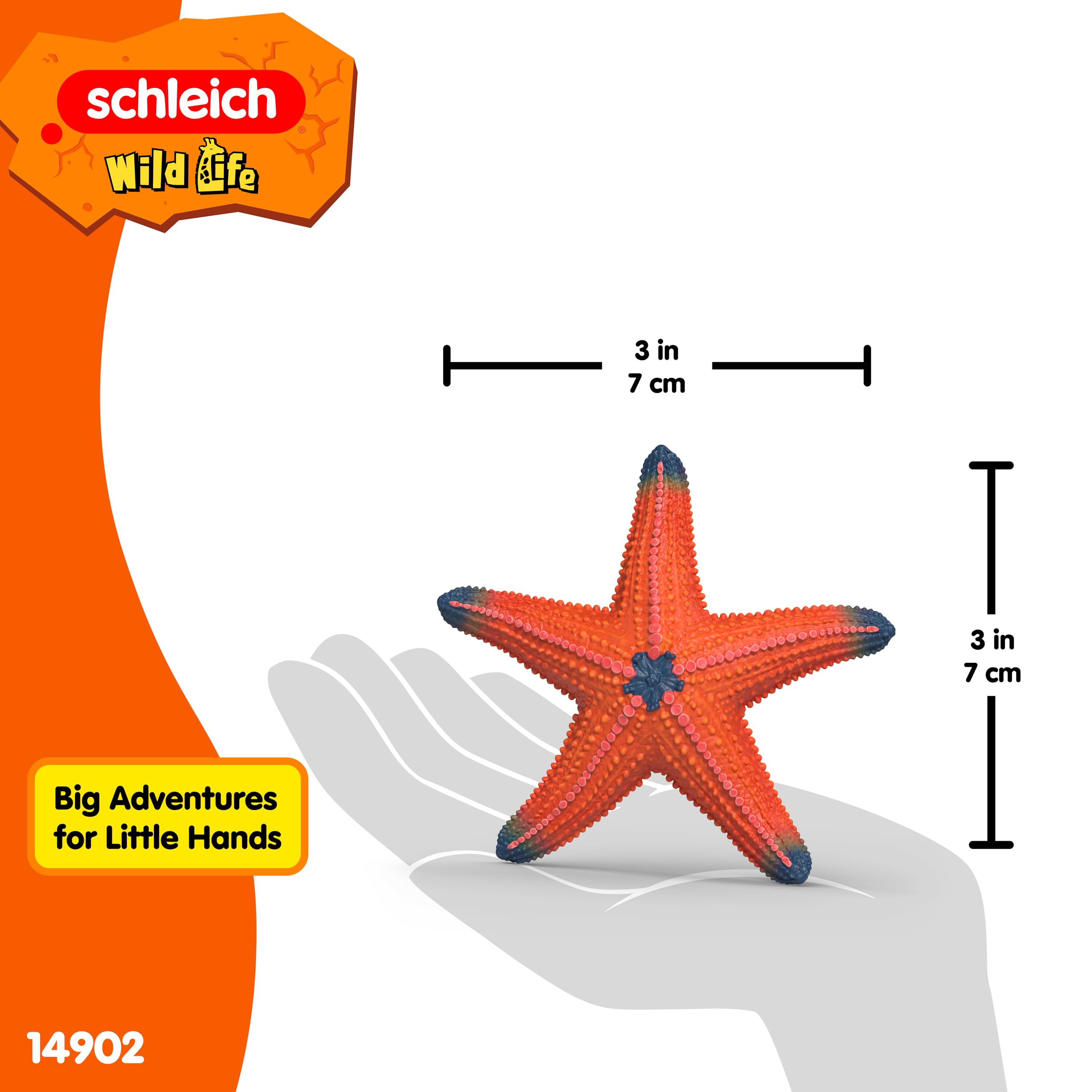 Schleich Starfish Figurine – Realistic Wild Life Toy for Imaginative Play