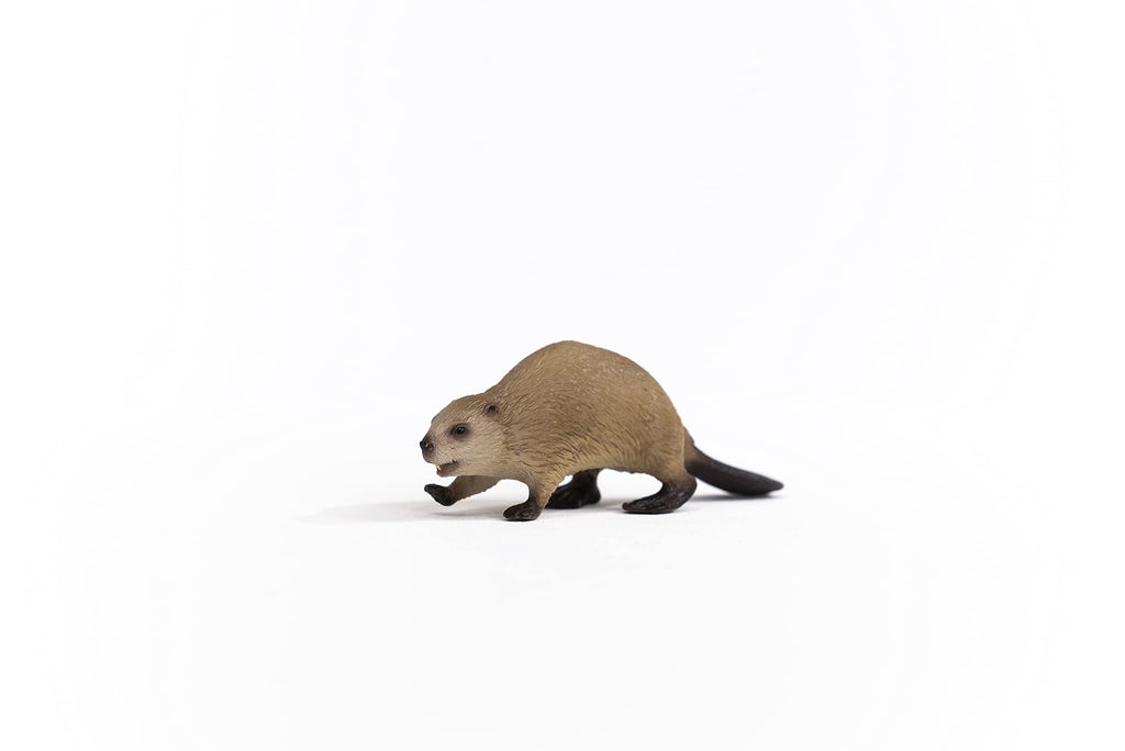 Schleich Wild Life Beaver Figurine – Realistic Woodland Animal Toy for Kids Ages 3+