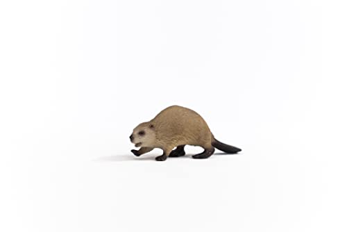Schleich Wild Life Beaver Figurine – Realistic Woodland Animal Toy for Kids Ages 3+