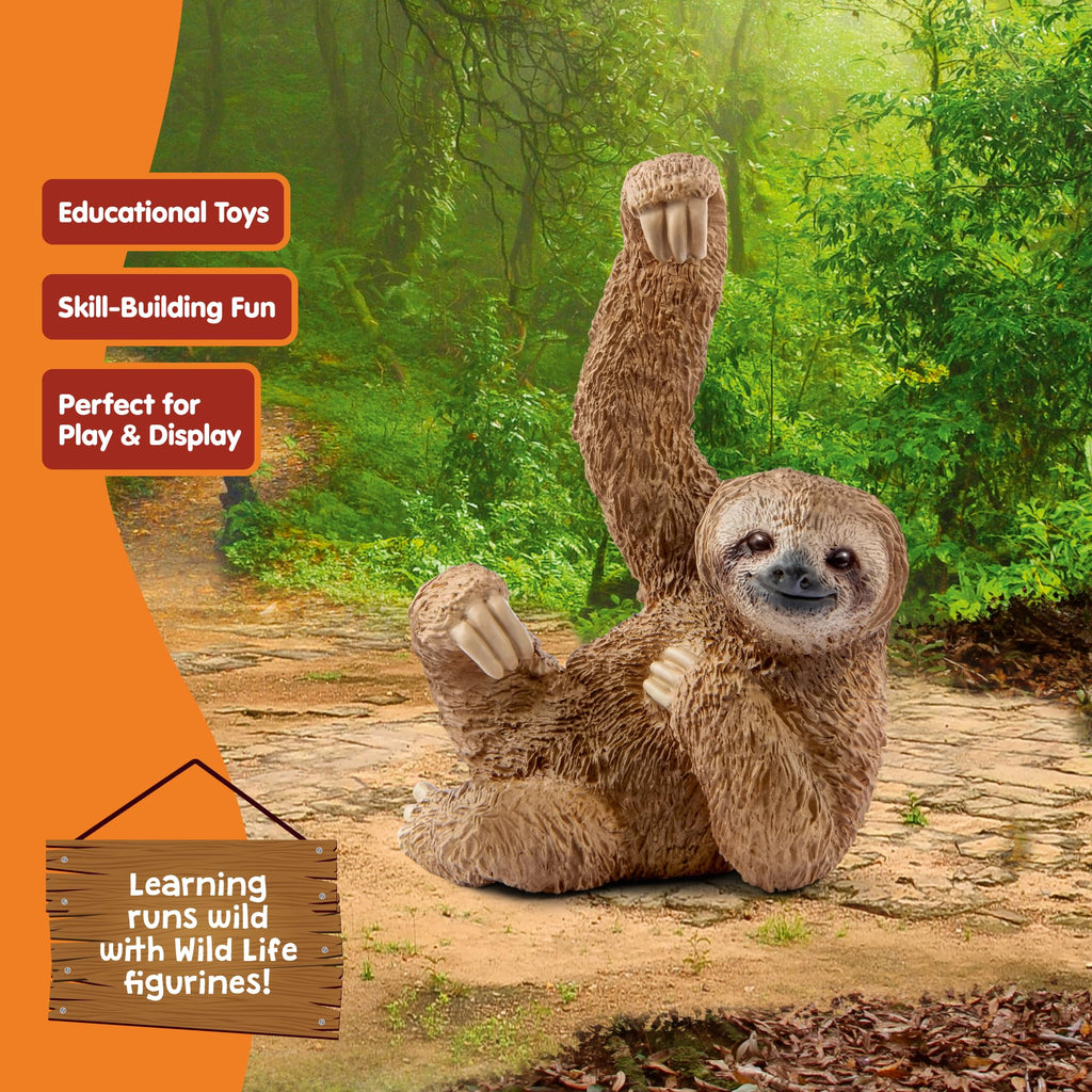 Schleich Wild Life Sloth Figurine – Realistic 2-Inch Jungle Animal Toy for Kids Ages 3+
