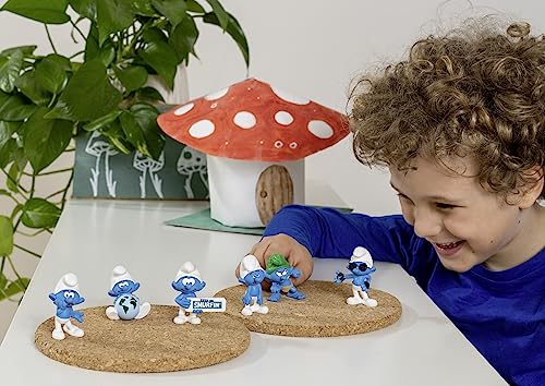 Schleich Wild Smurf Figure – Retro Collectible Smurfs Toy, Angry Expression