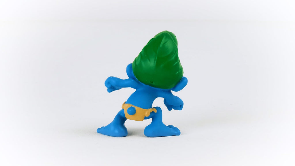 Schleich Wild Smurf Figure – Retro Collectible Smurfs Toy, Angry Expression