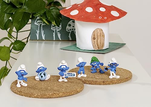 Schleich Wild Smurf Figure – Retro Collectible Smurfs Toy, Angry Expression
