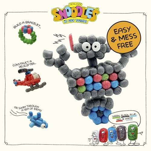 Schylling S'Noodles Creative Building Craft Kit – 210 Biodegradable Noodles, Ages 4+