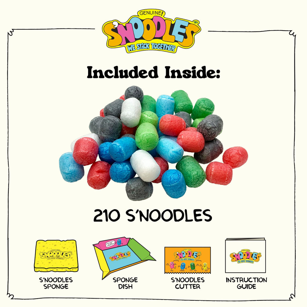 Schylling S'Noodles Creative Building Craft Kit – 210 Biodegradable Noodles, Ages 4+