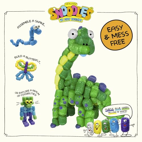 Schylling S’Noodles Creative Building Craft Kit – 210 Pieces, Just Add Water, Ages 4+
