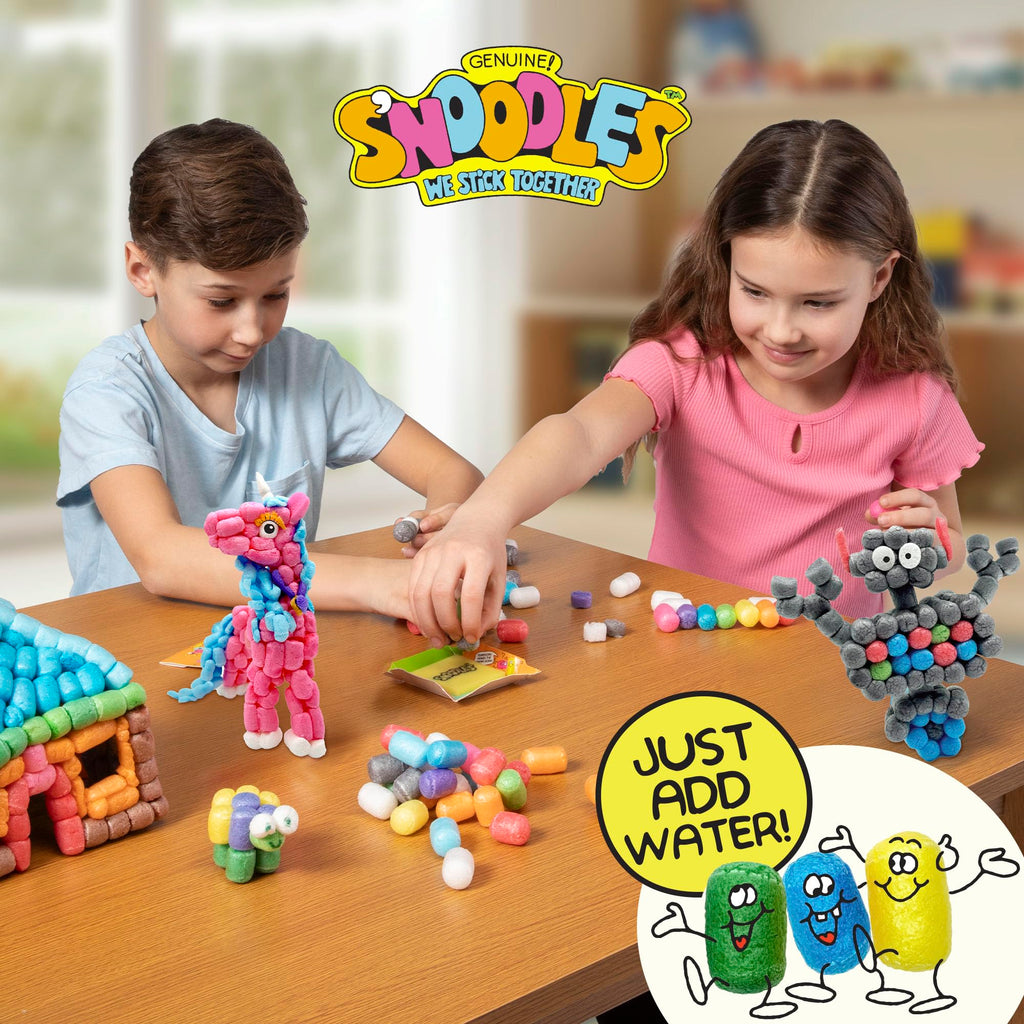 Schylling S’Noodles Creative Building Craft Kit – 210 Pieces, Just Add Water, Ages 4+