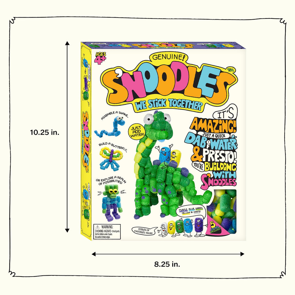 Schylling S’Noodles Creative Building Craft Kit – 210 Pieces, Just Add Water, Ages 4+