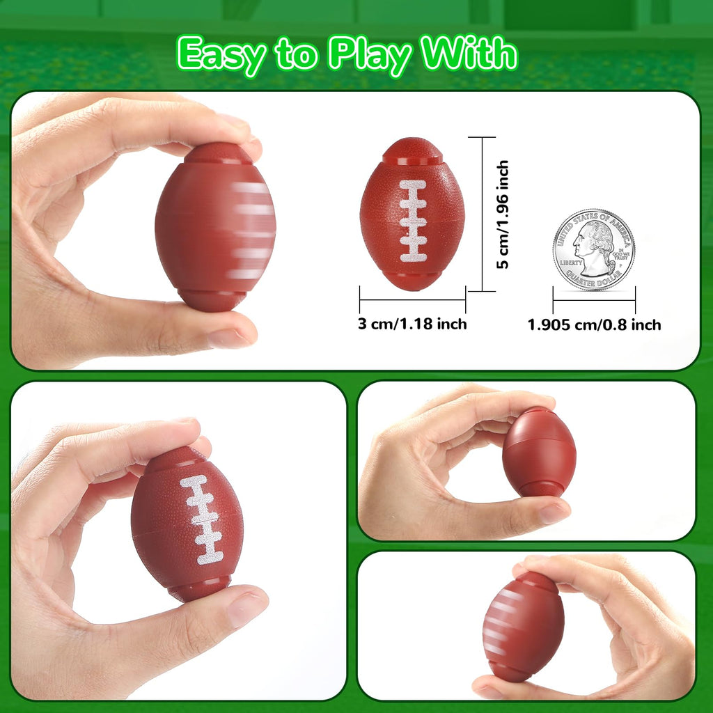 SCIONE 36-Pack Football Fidget Spinners – Party Favors for Kids 4-12