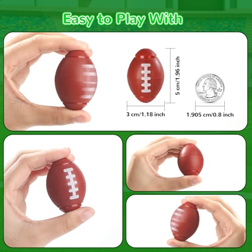 SCIONE 36-Pack Football Fidget Spinners – Party Favors for Kids 4-12
