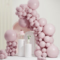 SCMDOTI Dusty Pink Balloons 54 Pack – 18,12,10,5 Inch Pastel Pink Balloons for Party Garland Arch Decorations