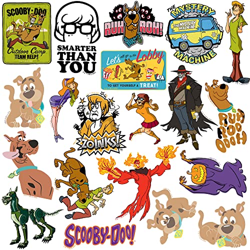 Scooby-Doo! 50-Count Die-Cut Vinyl Sticker Pack – Officially Licensed Fade-Resistant Decals for Laptops, Water Bottles, and More