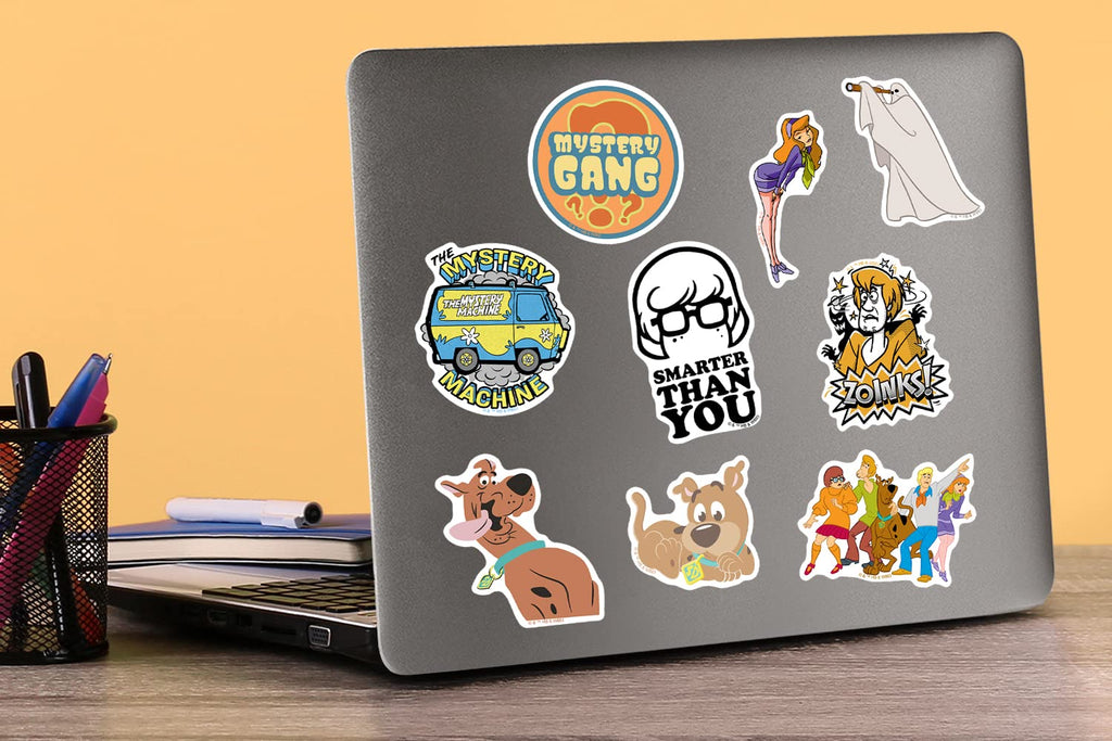 Scooby-Doo! 50-Count Die-Cut Vinyl Sticker Pack – Officially Licensed Fade-Resistant Decals for Laptops, Water Bottles, and More