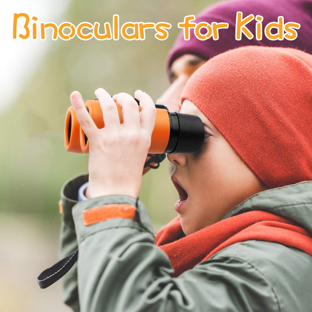 Scotamalone Kids Binoculars – Shock Proof 4x30 Toy Binocular Set for Ages 3-12, Bird Watching & Outdoor Exploration