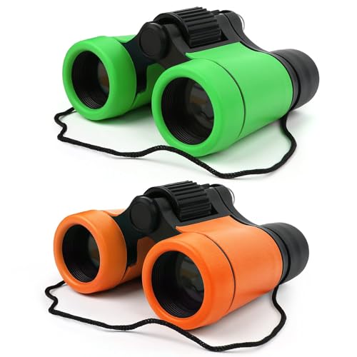 Scotamalone Kids Binoculars – Shock Proof 4x30 Toy Binocular Set for Ages 3-12, Bird Watching & Outdoor Exploration