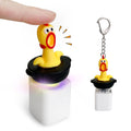 Screaming Chicken Keyboard Fidget Toy with LED Lights and Sound – Stress Relief Keychain