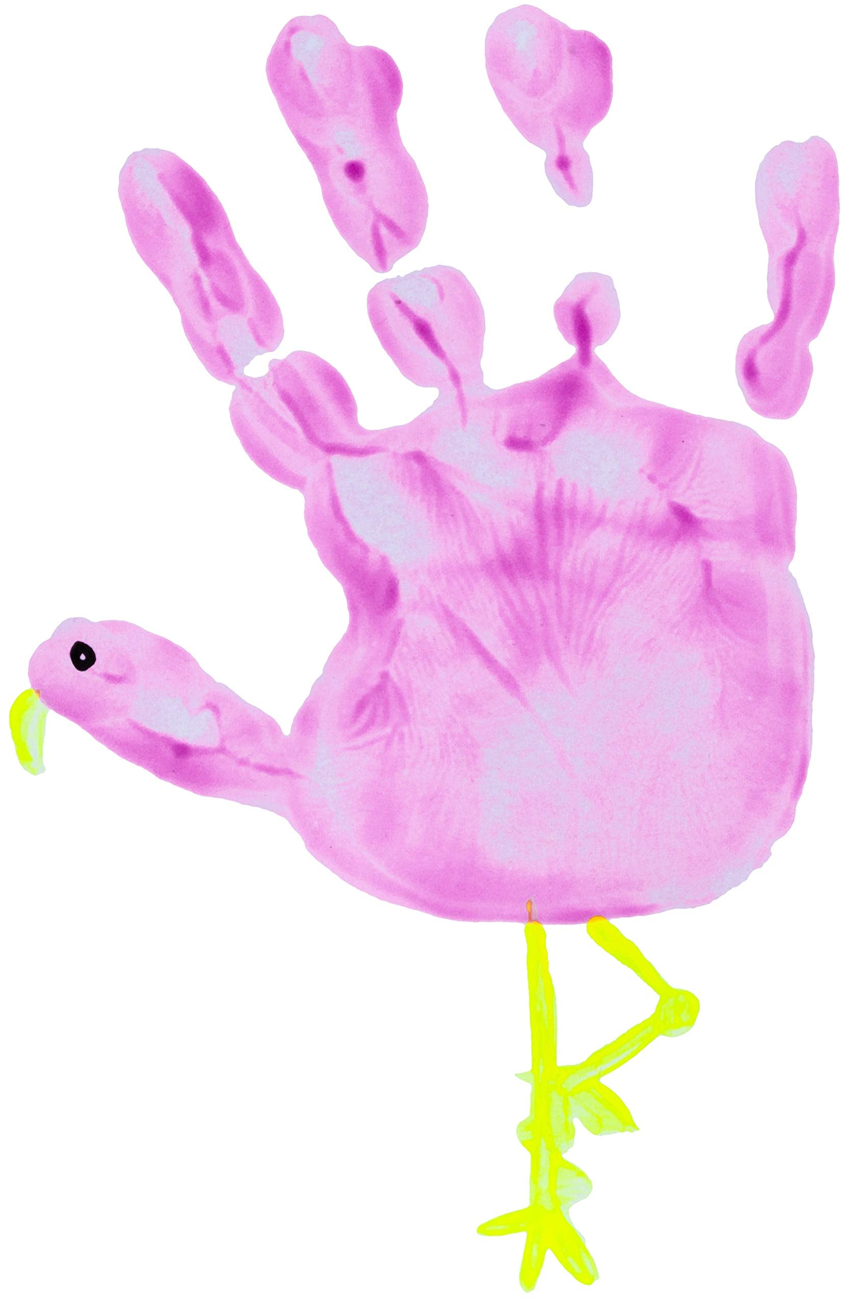 Scribbles Neon Finger Paint & Roller Kit – 6 Permanent Fabric Paints, Washes Off Skin, Non-Toxic