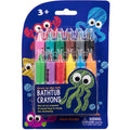 SCS Direct Bath Crayons - 12 Non-Toxic Tub Crayons with Mesh Storage Bag, Washable Art for Toddlers
