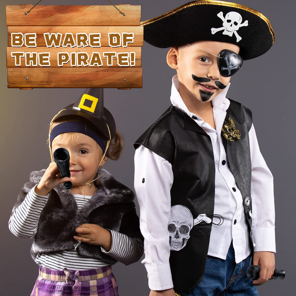 Seenelling 30-Piece Mini Plastic Pirate Telescopes Bulk Party Favors for Halloween and Birthday Themes