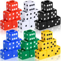 Seenelling 36-Piece 19mm Acrylic Opaque D6 Dice Set - 6 Colors for Board Games, Casino Nights & Party Supplies