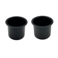 SEETOOOGAMES Jumbo Aluminum Drop-In Cup Holders (Pack of 2, Black)