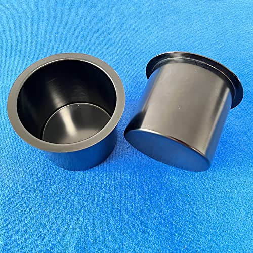 SEETOOOGAMES Jumbo Aluminum Drop-In Cup Holders (Pack of 2, Black)