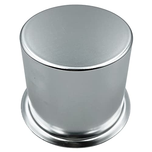 SEETOOOGAMES Jumbo Aluminum Drop-in Poker Table Cup Holder Inserts (Pack of 2, Silver)