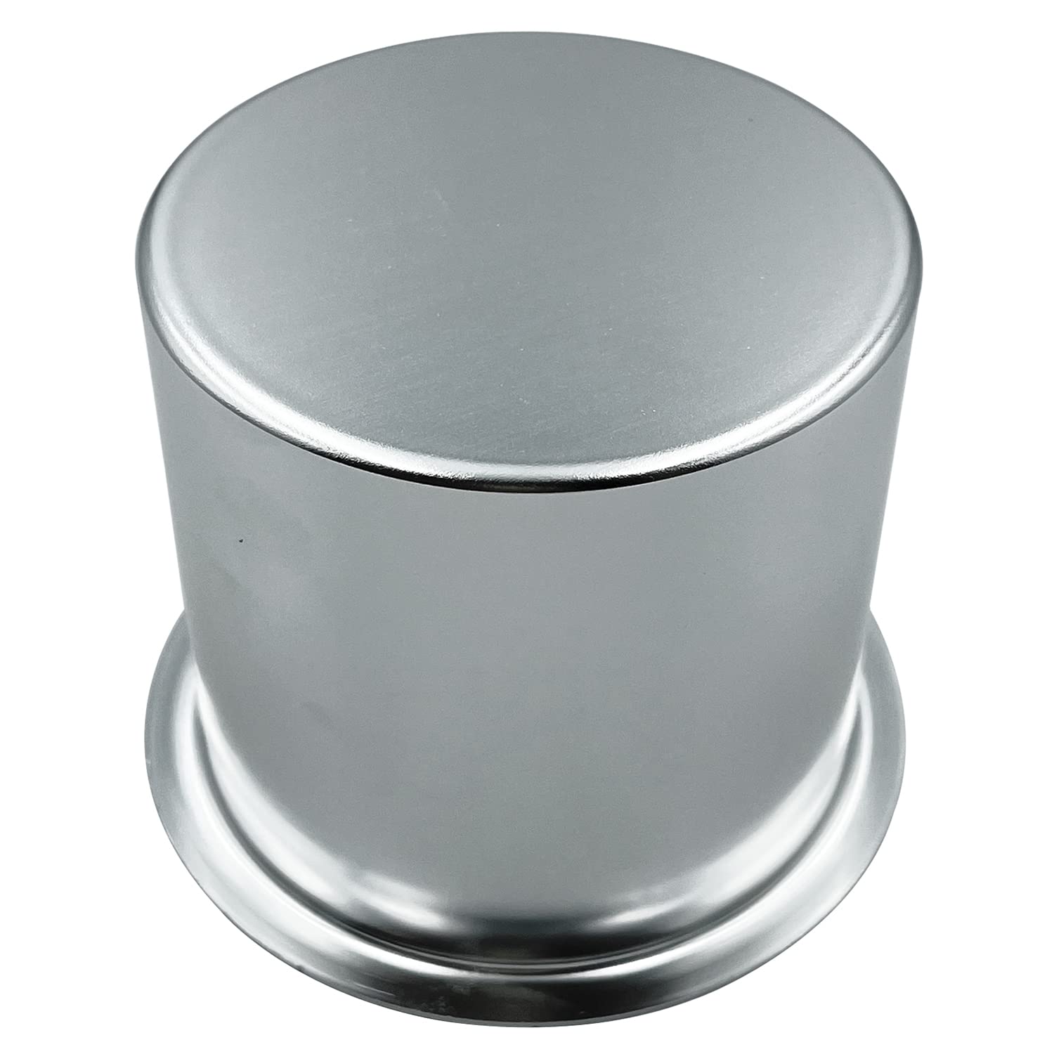 SEETOOOGAMES Jumbo Aluminum Drop-in Poker Table Cup Holder Inserts (Pack of 2, Silver)