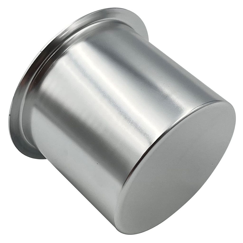 SEETOOOGAMES Jumbo Aluminum Drop-in Poker Table Cup Holder Inserts (Pack of 2, Silver)