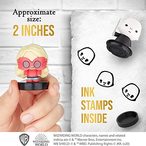 Selbstfärbende Harry Potter-Stempel, Set mit 12 Stück – Figuren zum Stempeln und Dekorieren von PMI, 6,4 cm hoch