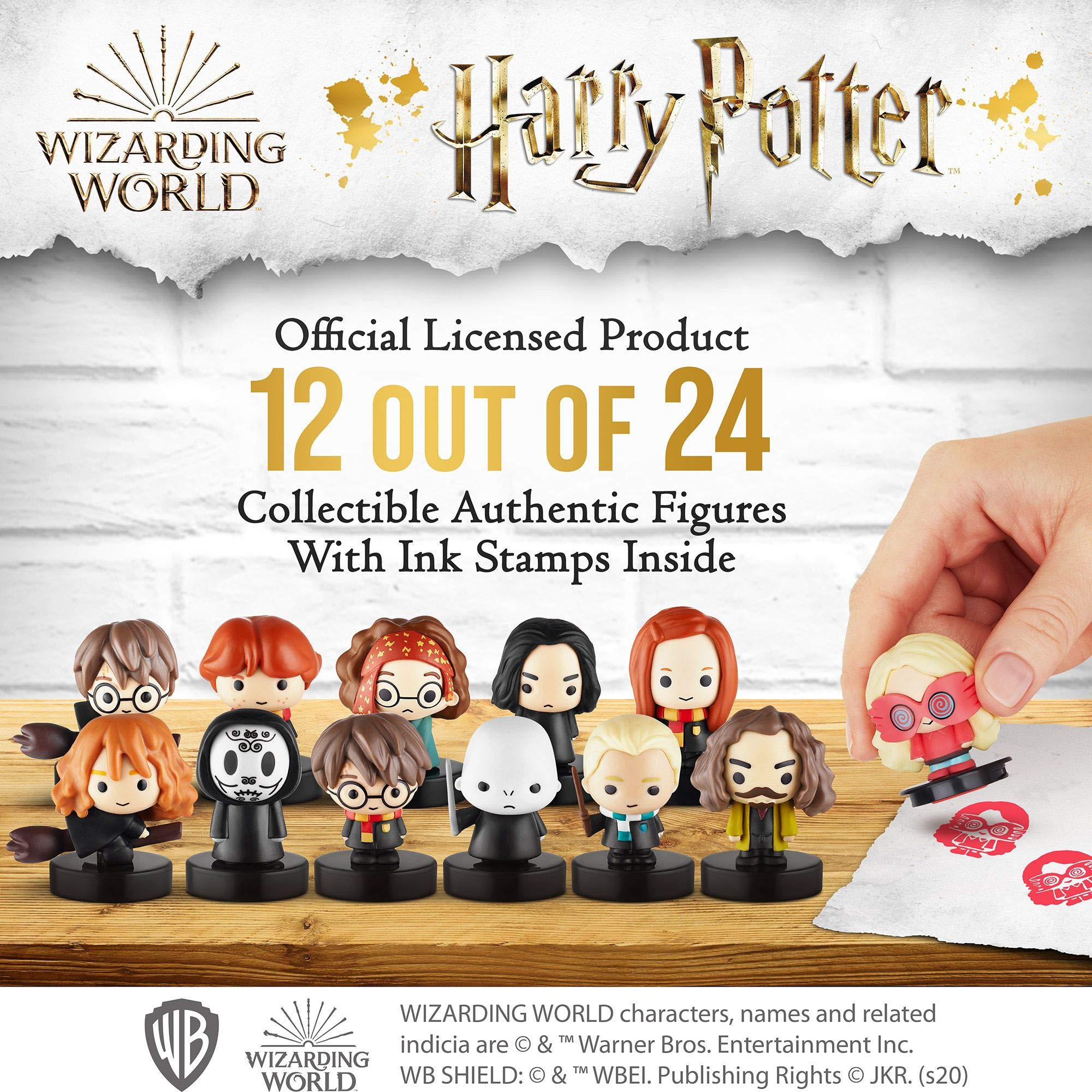 Selbstfärbende Harry Potter-Stempel, Set mit 12 Stück – Figuren zum Stempeln und Dekorieren von PMI, 6,4 cm hoch