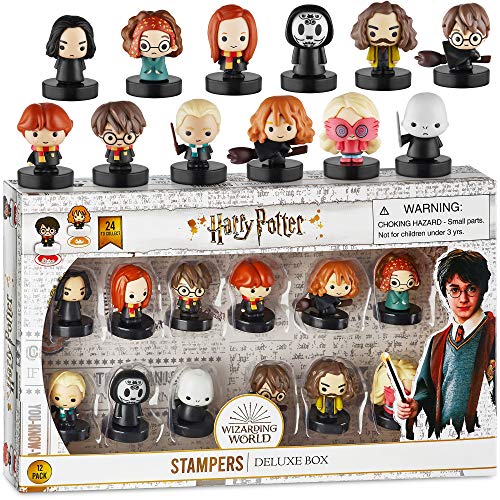 Selbstfärbende Harry Potter-Stempel, Set mit 12 Stück – Figuren zum Stempeln und Dekorieren von PMI, 6,4 cm hoch