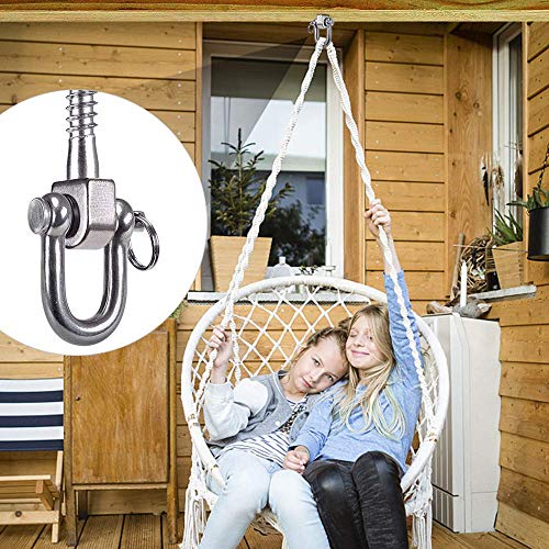 SELEWARE 2 Pack Heavy Duty Swing Hangers – Stainless Steel Ceiling Mounts for Porch Swings, Hammocks, and More