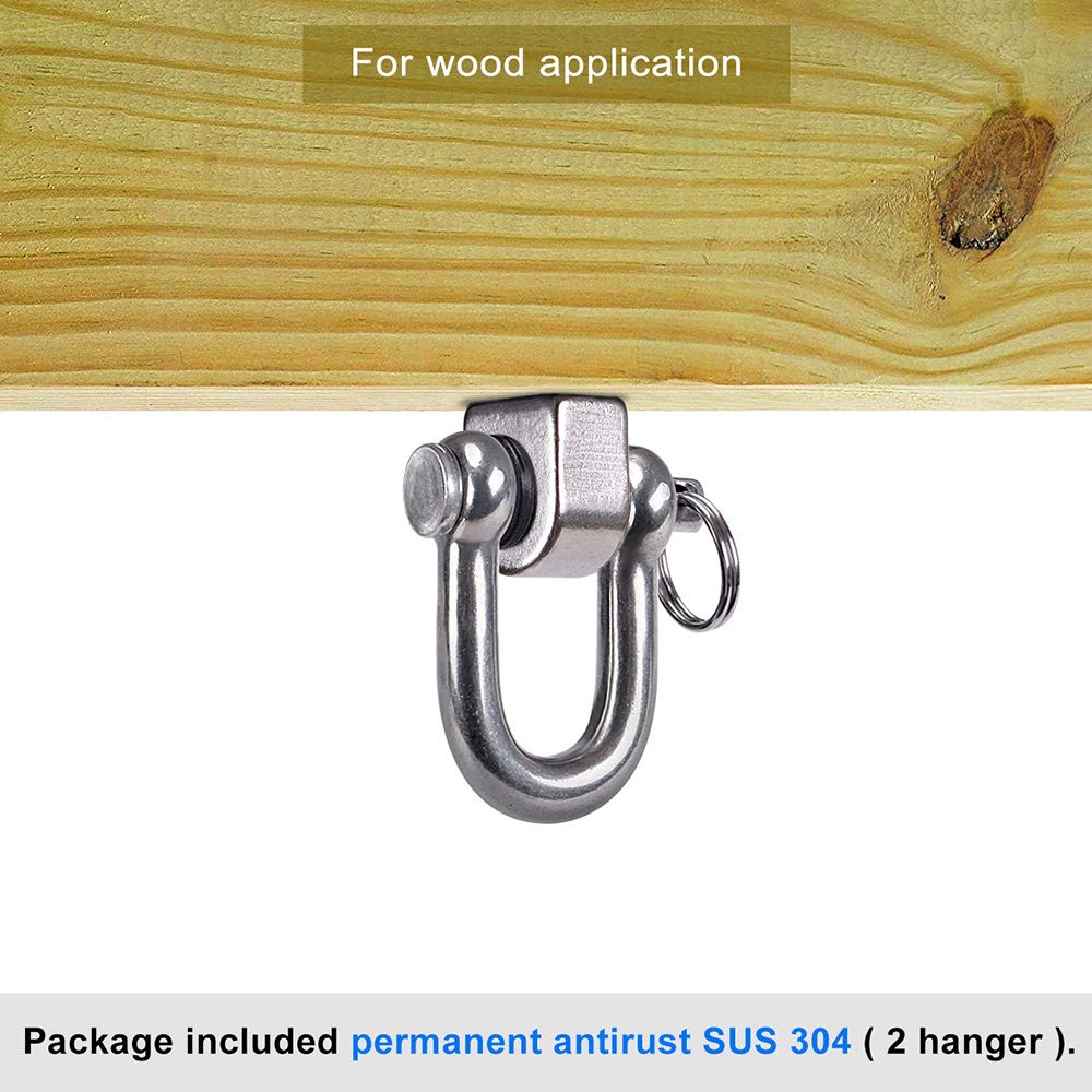 SELEWARE 2 Pack Heavy Duty Swing Hangers – Stainless Steel Ceiling Mounts for Porch Swings, Hammocks, and More