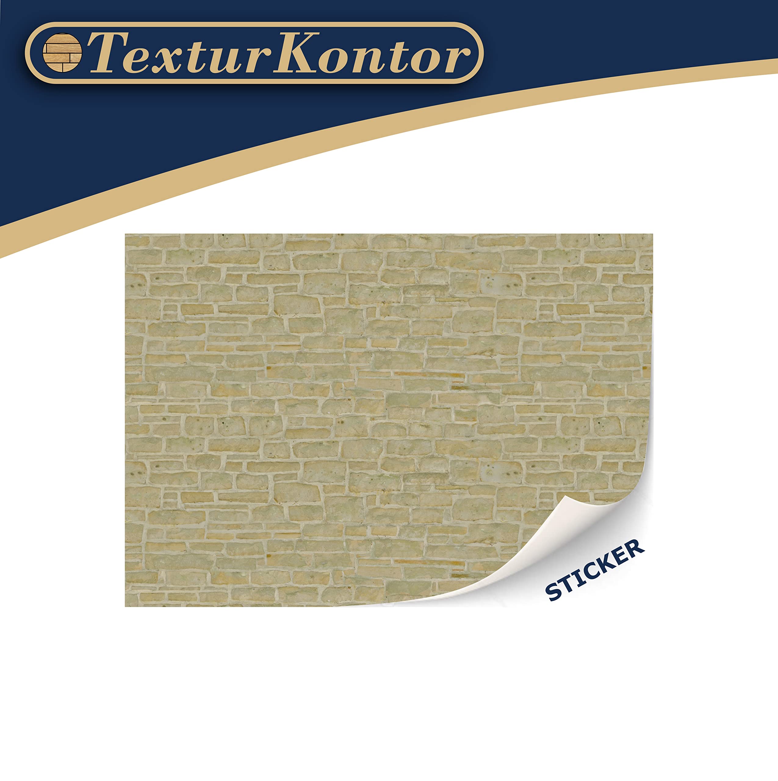 Self-Adhesive Dollhouse Wall Cladding, 1:12 Scale, Limestone, 3 A4 Sheets