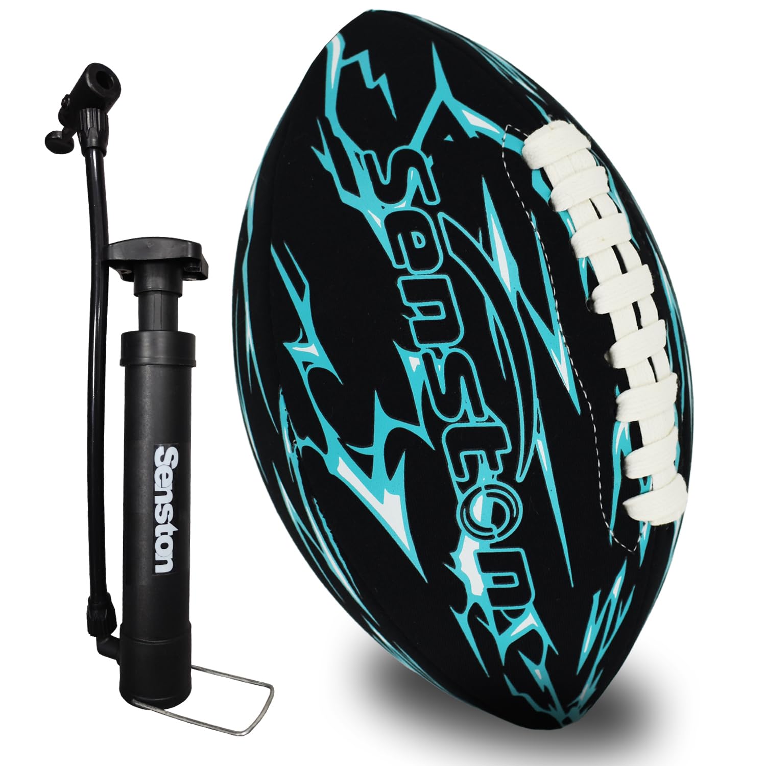 Senston 9.25" Waterproof Neoprene Pool Football – Includes Pump & Needle