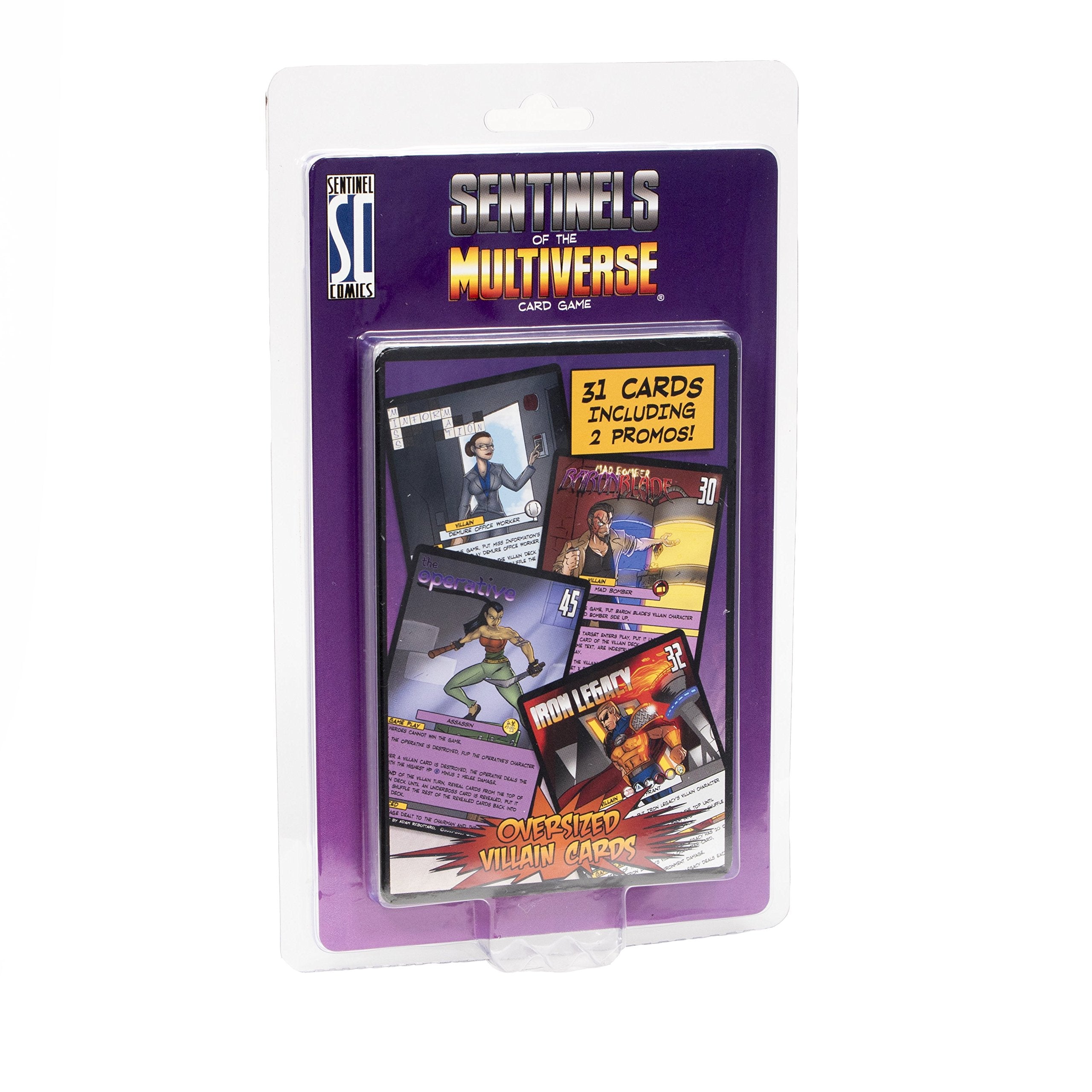 Sentinels of the Multiverse Oversized Villain Character Cards – 21 Card Set (4x6 Inches)