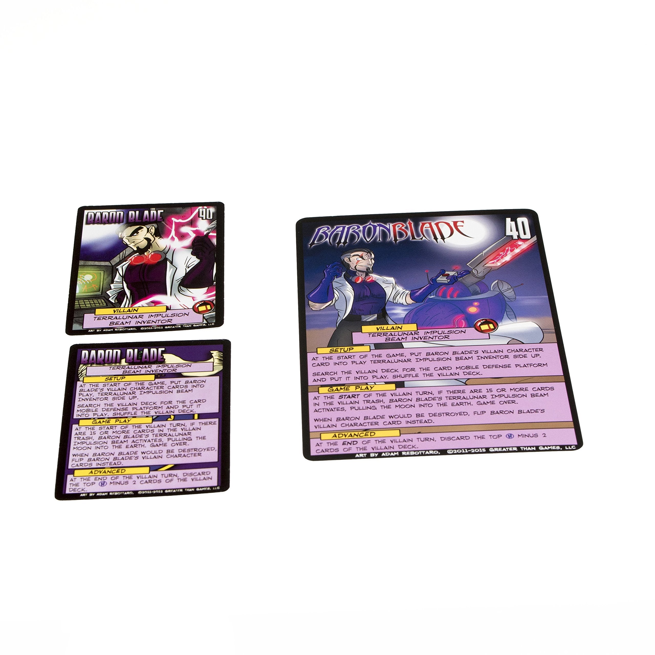 Sentinels of the Multiverse Oversized Villain Character Cards – 21 Card Set (4x6 Inches)