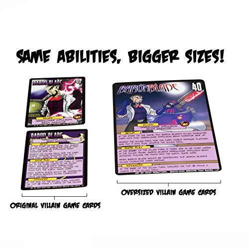 Sentinels of the Multiverse Oversized Villain Character Cards – 21 Card Set (4x6 Inches)