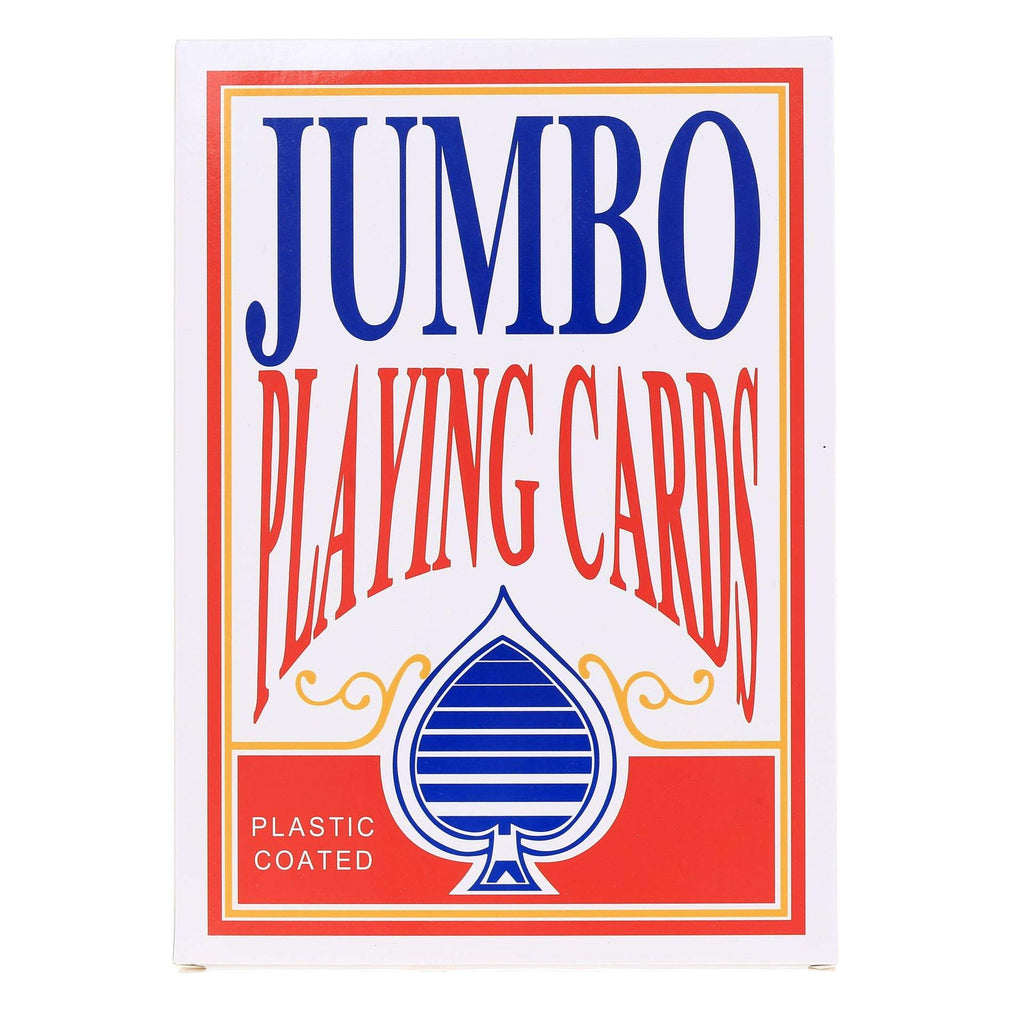 SeptCity Jumbo Playing Cards – 9.5 x 6.7 Inches Giant Deck, 6 Times Larger, Party Fun and Low Vision Friendly