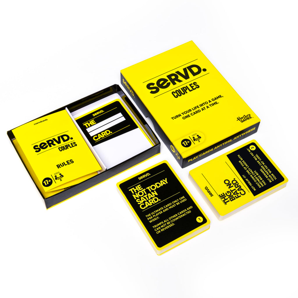 SERVD Couples Edition Card Game – Hilarious Real-Life Challenges for Partners, 62 Cards, Ages 17+