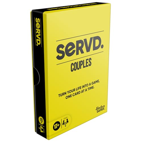 SERVD Couples Edition Card Game – Hilarious Real-Life Challenges for Partners, 62 Cards, Ages 17+