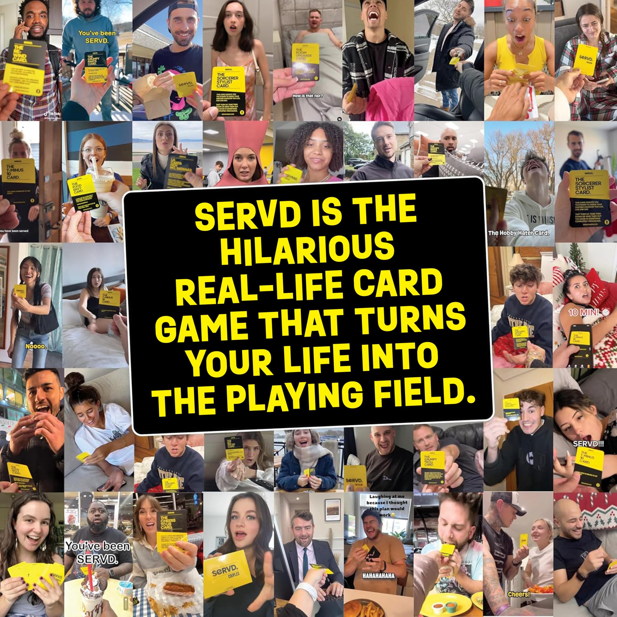 SERVD Couples Edition Card Game – Hilarious Real-Life Challenges for Partners, 62 Cards, Ages 17+