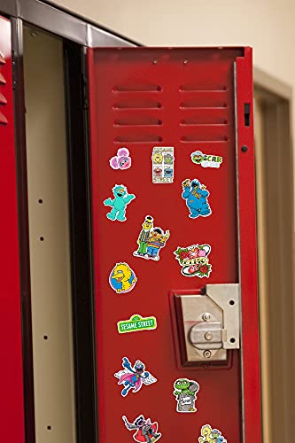 Sesame Street 50-Pack Vinyl Stickers – Elmo, Cookie Monster, Big Bird & More – Die-Cut Decals for Laptops, Water Bottles, and Scrapbooking