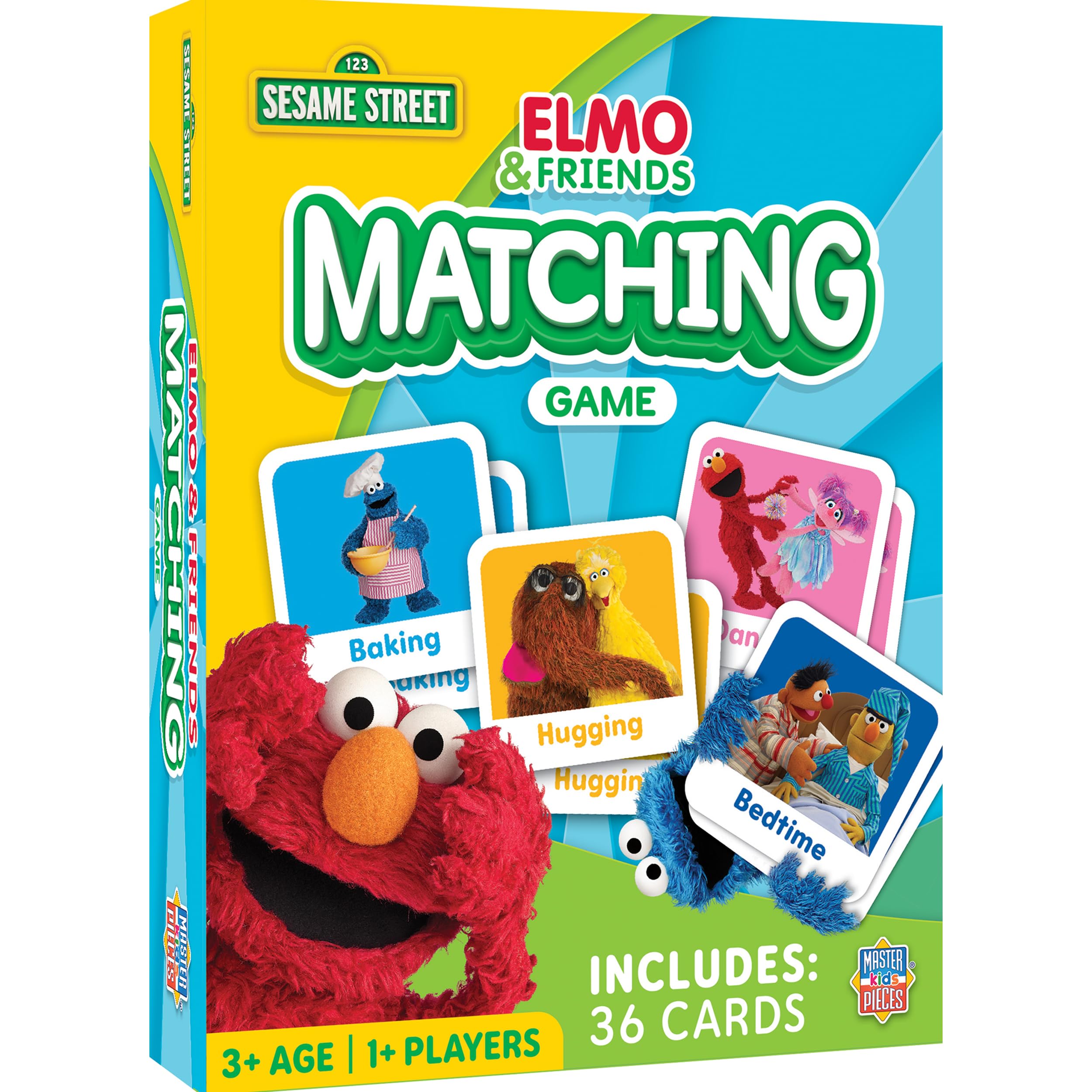 Sesame Street Matching Game by MasterPieces – Fun Memory Card Game for Kids Ages 3+