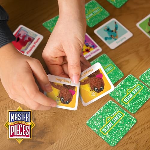 Sesame Street Matching Game by MasterPieces – Fun Memory Card Game for Kids Ages 3+