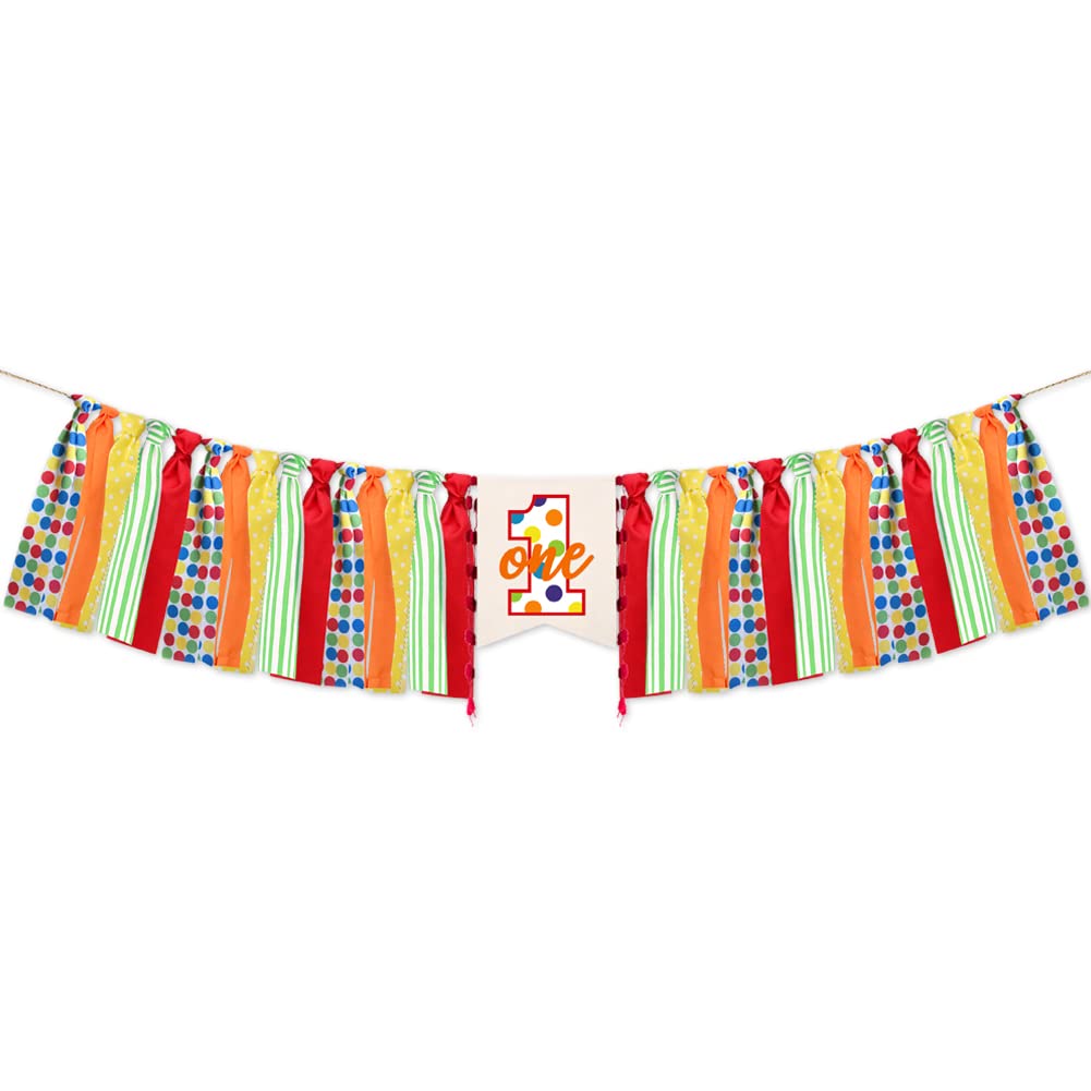 Sesame Street Red Burlap First Birthday High Chair Banner 200cm Long