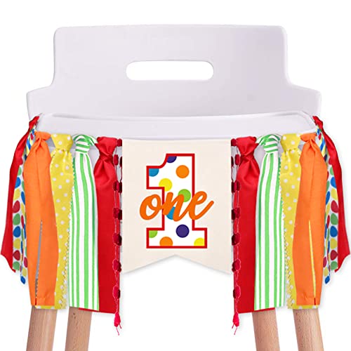 Sesame Street Red Burlap First Birthday High Chair Banner 200cm Long