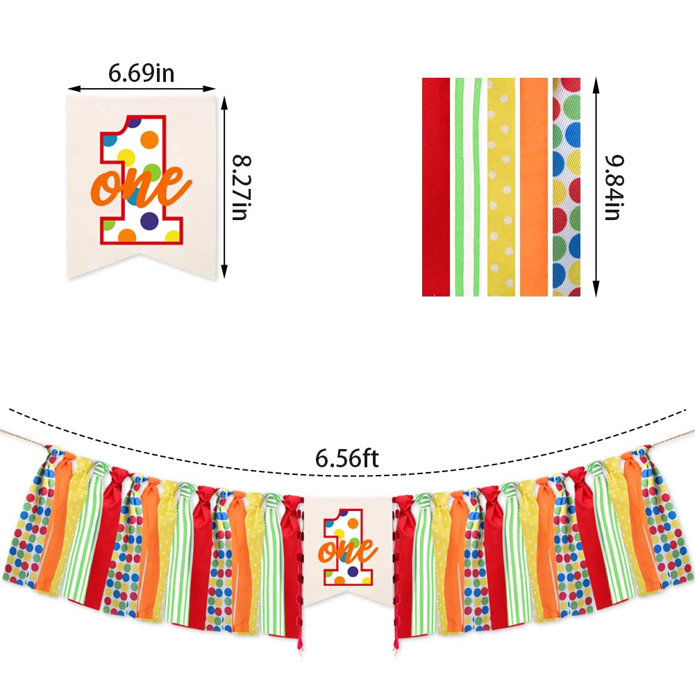 Sesame Street Red Burlap First Birthday High Chair Banner 200cm Long