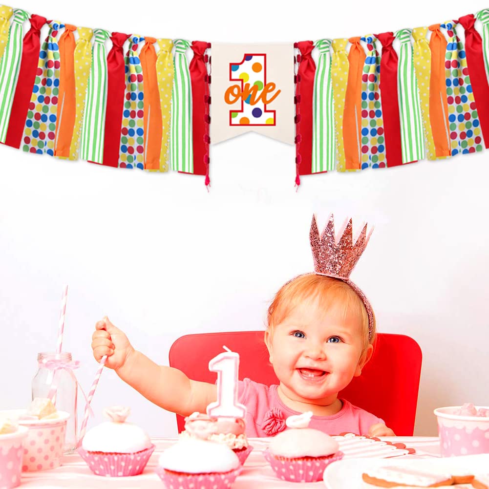 Sesame Street Red Burlap First Birthday High Chair Banner 200cm Long